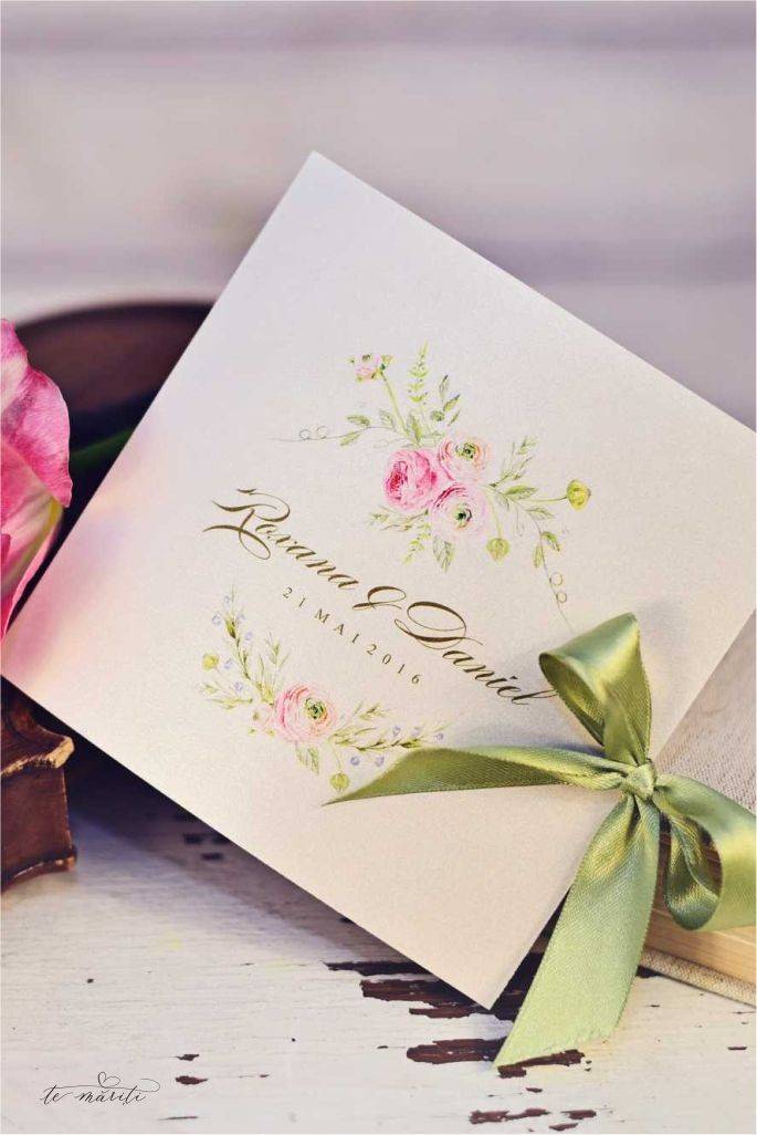 INVITATIE NUNTA CU BUJORI - TeMariti