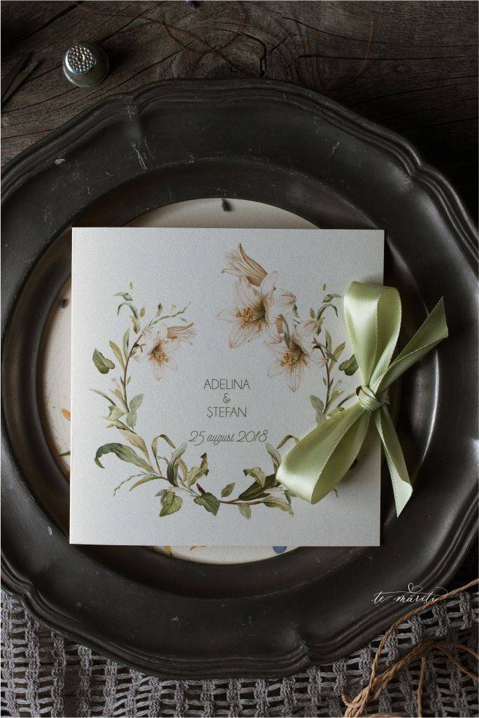 INVITATIE NUNTA CU CRINI - TeMariti